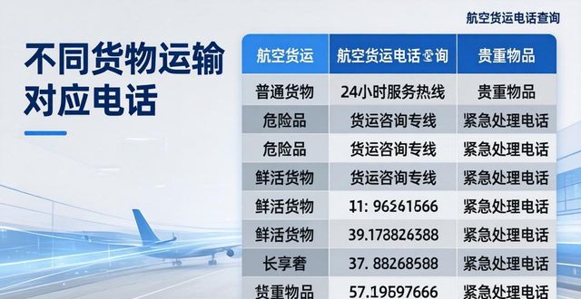 貨運航空號碼電話查詢_航空貨運電話號碼_中國貨運航空電話號碼